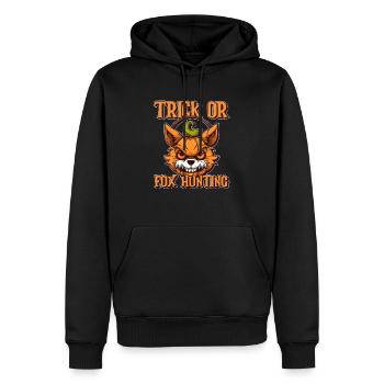 Fox Lover Spooky Fox Halloween Gift - Men’s Premium Organic Hoodie - black - Front - Nico (187cm)