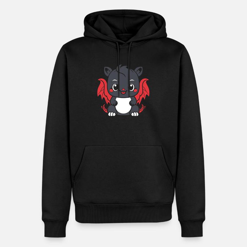 Bébé dragon - Sweat à capuche Premium bio Homme - noir