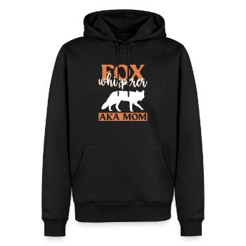 Funny Gifts for Fox Lovers - Men’s Premium Organic Hoodie - black - Front - Nico (187cm)