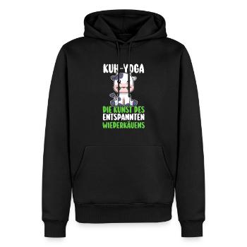 Kuh Bauer Bauernhof Kuhbauer Kühe - Männer Premium Bio Hoodie - Schwarz - Vorne - Nico (187cm)