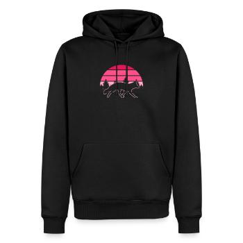Lustige Geschenke für Fuchsliebhaber - Männer Premium Bio Hoodie - Schwarz - Vorne - Nico (187cm)