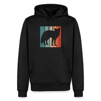 Lustige Geschenke für Fuchsliebhaber - Männer Premium Bio Hoodie - Schwarz - Vorne - Nico (187cm)