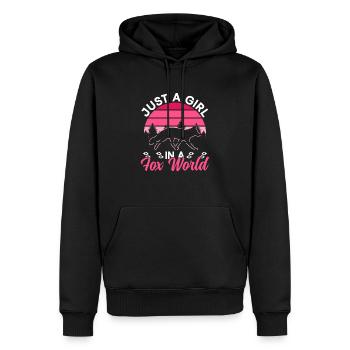 Cadeaux amusants pour les amoureux du renard - Sweat à capuche Premium bio Homme - noir - Devant - Nico (187cm)