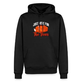 Cadeaux amusants pour les amoureux du renard - Sweat à capuche Premium bio Homme - noir - Devant - Nico (187cm)