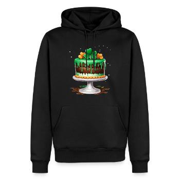 Geburtstagstorte / Kuchen / Happy Birthday / Torte - Männer Premium Bio Hoodie - Schwarz - Vorne - Nico (187cm)