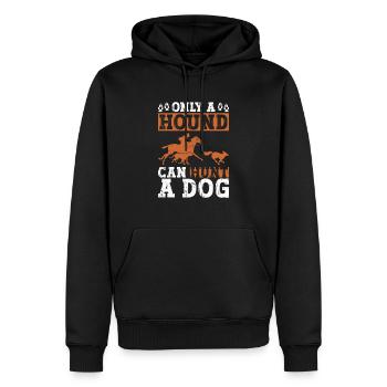 Fuchsjagd Geschenke Jagdhund - Männer Premium Bio Hoodie - Schwarz - Vorne - Nico (187cm)