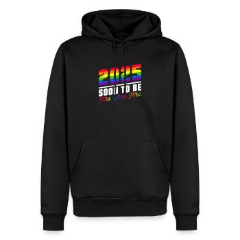 Gay Pride Wedding 2025 Lesbische Homo-Ehe - Männer Premium Bio Hoodie - Schwarz - Vorne - Nico (187cm)
