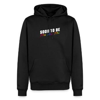 Gay Pride Hochzeit Lesben-Gay-Ehe - Männer Premium Bio Hoodie - Schwarz - Vorne - Nico (187cm)