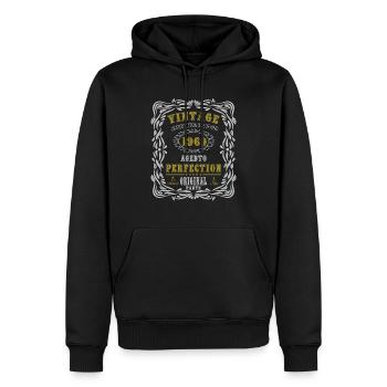 Vintage Birthday Party 1969 Original Parts 55th - Sweat à capuche Premium bio Homme - noir - Devant - Nico (187cm)