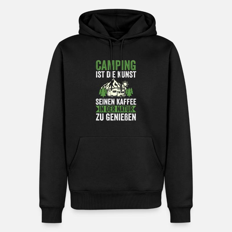 Camping-car Camping-car Camping Camping - Sweat à capuche Premium bio Homme - noir