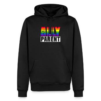 Schwulenstolz Stolze Eltern Schwuler Sohn - Männer Premium Bio Hoodie - Schwarz - Vorne - Nico (187cm)