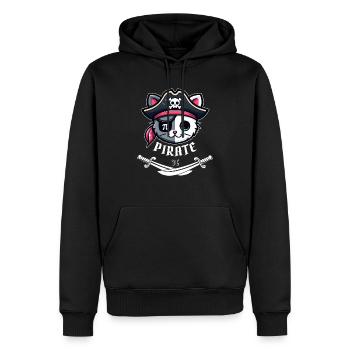 Gasparilla Chat Pirate 3.14 Pi Jour Math Science - Sweat à capuche Premium bio Homme - noir - Devant - Nico (187cm)