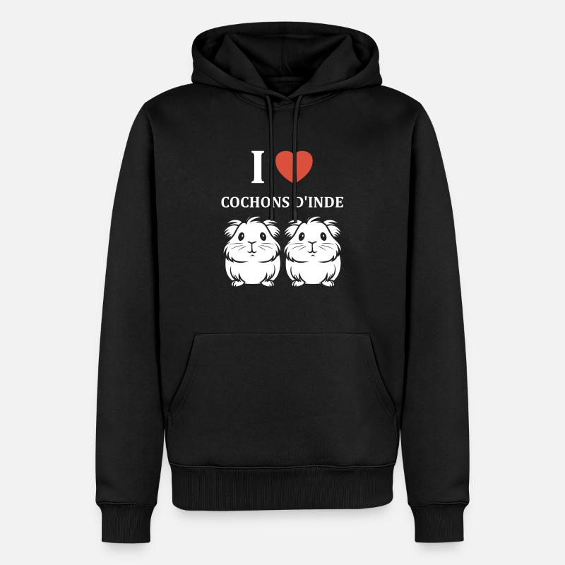 Humour cochon d'ine - Sweat à capuche Premium bio Homme - noir