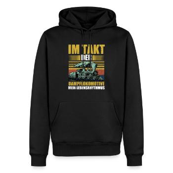 Model Railroad Model Train Train Railroad Railroad Railroad Railroad Model Train Model Train Model T - Men’s Premium Organic Hoodie - black - Front - Nico (187cm)
