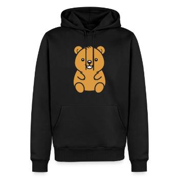 Niedliches kleines Tier Quokka - Männer Premium Bio Hoodie - Schwarz - Vorne - Nico (187cm)