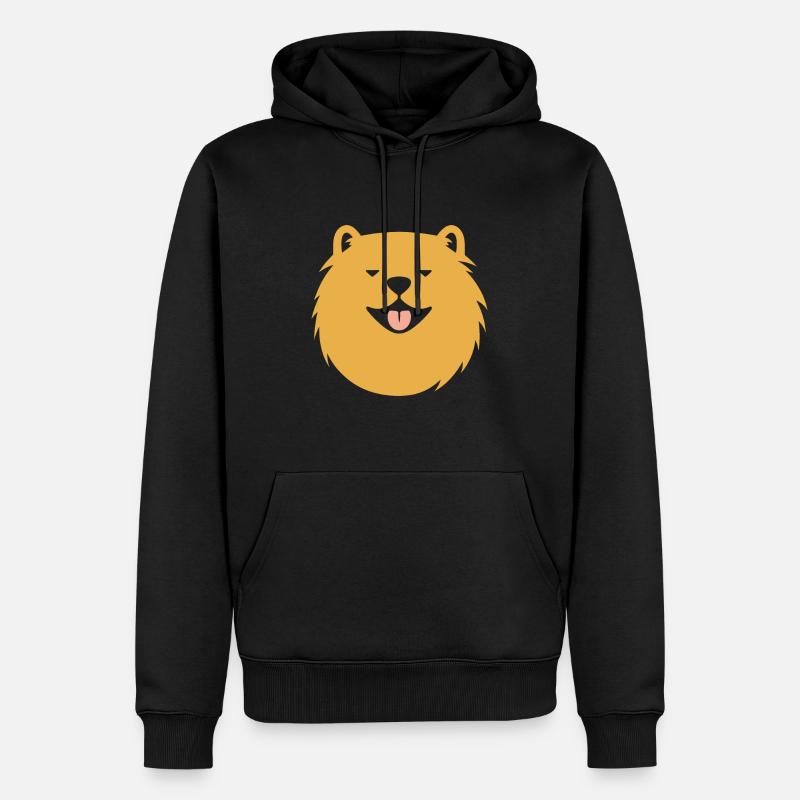 Chien chow chow - Sweat à capuche Premium bio Homme - noir