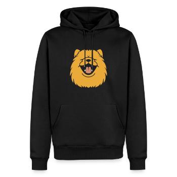 Chow Chow Dog - Men’s Premium Organic Hoodie - black - Front - Nico (187cm)