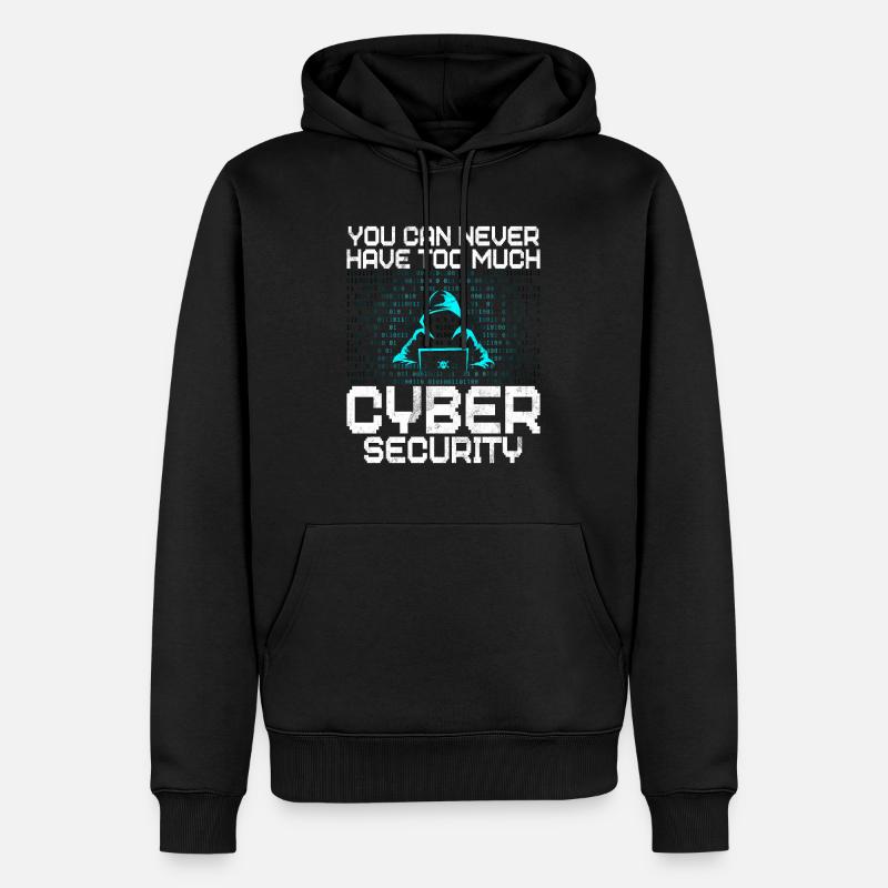 Cyber-sicherheits-hacker-hacking - Männer Premium Bio Hoodie - Schwarz