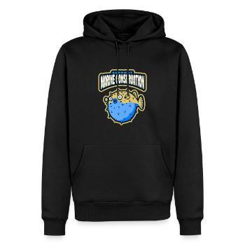 Meeresschutz - Männer Premium Bio Hoodie - Schwarz - Vorne - Nico (187cm)