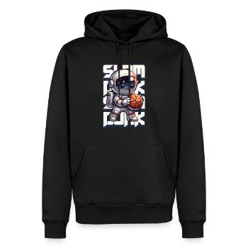 Astronaute Baksetball Slam Dunk - Sweat à capuche Premium bio Homme - noir - Devant - Nico (187cm)