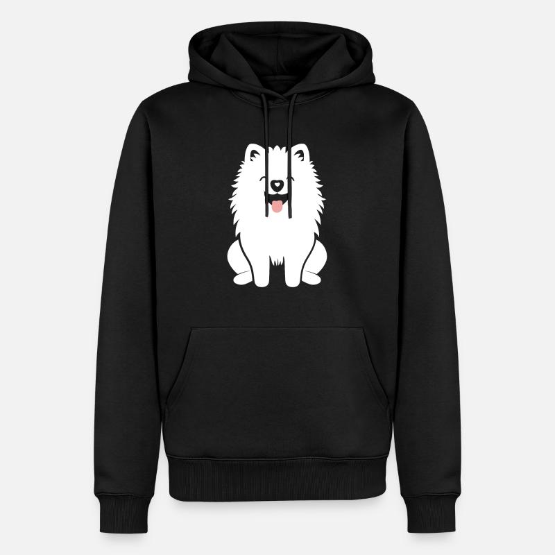 Samojede - Männer Premium Bio Hoodie - Schwarz