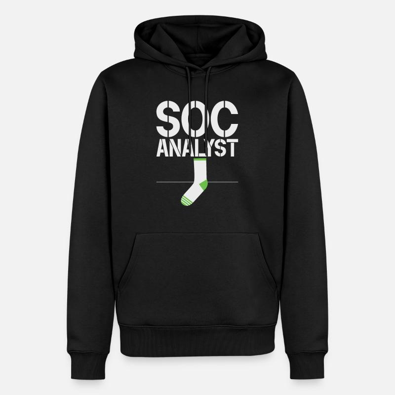 Cyber-sicherheits-hacker-hacking - Männer Premium Bio Hoodie - Schwarz