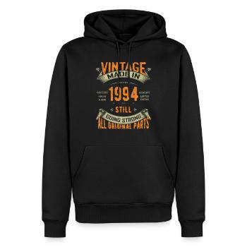 30. Geburtstag Jahrgang 1994 Klassischer Geburtstag 30 ja - Männer Premium Bio Hoodie - Schwarz - Vorne - Nico (187cm)