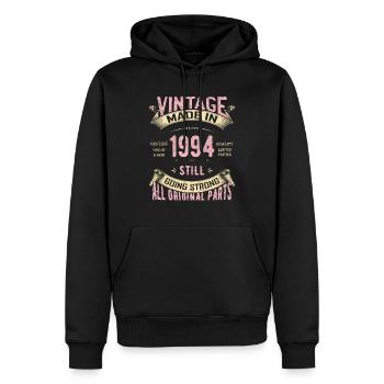 30. Geburtstag Jahrgang 1994 Klassischer Geburtstag 30 ja - Männer Premium Bio Hoodie - Schwarz - Vorne - Nico (187cm)