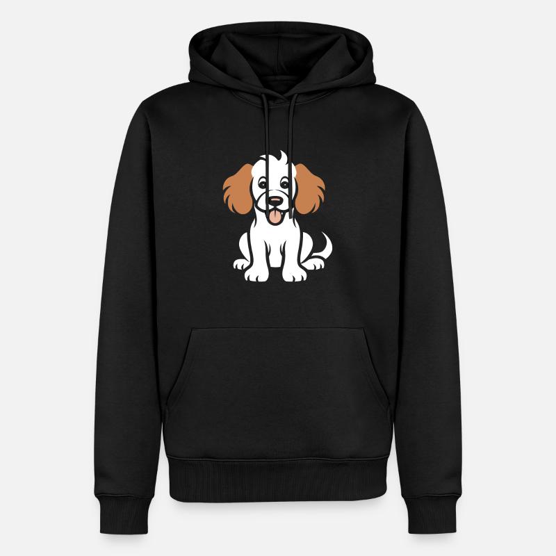 Cocker Spaniel Hund - Männer Premium Bio Hoodie - Schwarz