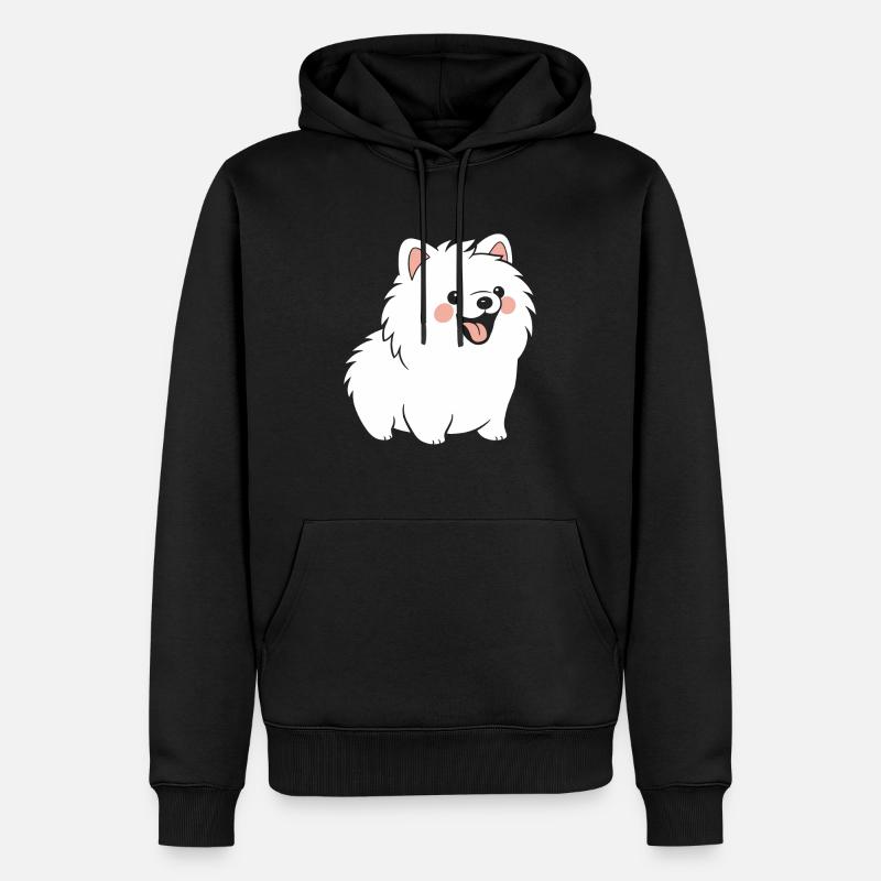 Spitz - Männer Premium Bio Hoodie - Schwarz