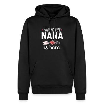 Non abbiate paura Nana è qui regalo divertente Nana - Felpa con cappuccio ecologica premium da uomo - nero - Fronte - Nico (187cm)