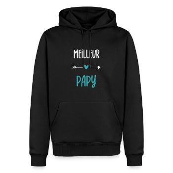 Bester Opa Opa Humor - Männer Premium Bio Hoodie - Schwarz - Vorne - Nico (187cm)