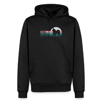 Best Chow Chow Dad Ever Retro Chow Chow Dog - Men’s Premium Organic Hoodie - black - Front - Nico (187cm)
