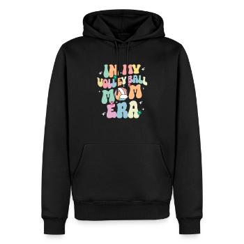 In My Volleyball Mom Era Cute Volleyball Mama - Men’s Premium Organic Hoodie - black - Front - Nico (187cm)