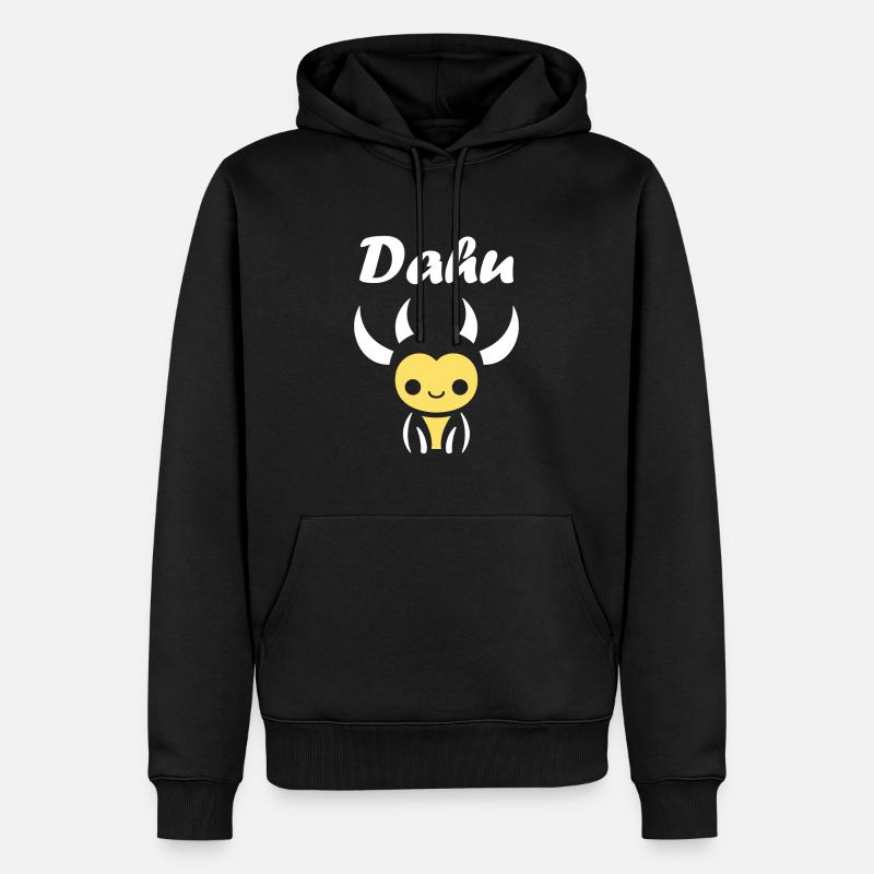 Dahu - Männer Premium Bio Hoodie - Schwarz