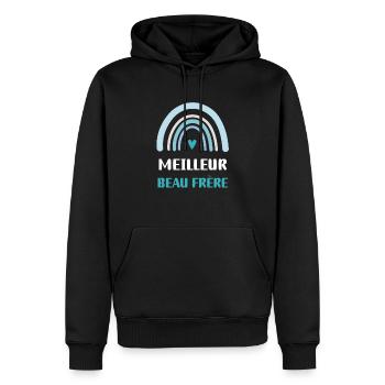 Bestes schönes Bruder Regenbogengeschenk - Männer Premium Bio Hoodie - Schwarz - Vorne - Nico (187cm)
