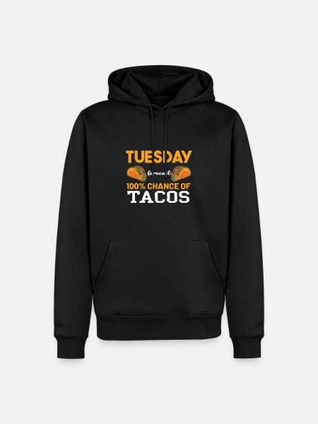 Taco - Men’s Premium Organic Hoodie - black