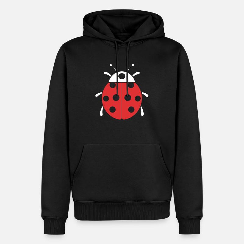 Kleiner Marienkäfer - Männer Premium Bio Hoodie - Schwarz