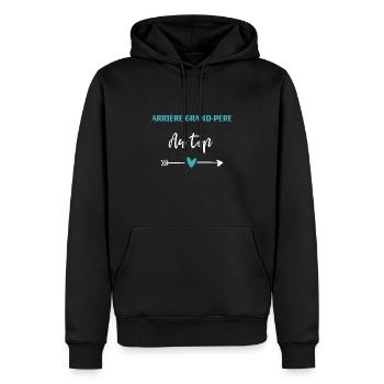 Urgroßvater mit einem großen Herzen - Männer Premium Bio Hoodie - Schwarz - Vorne - Nico (187cm)