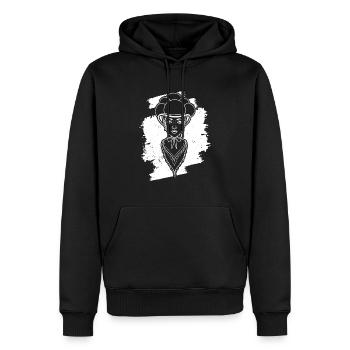Schwarzwaldmädel Schwarzwald allemand Berg - Sweat à capuche Premium bio Homme - noir - Devant - Nico (187cm)
