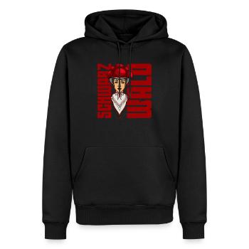 Schwarzwaldmädel Schwarzwald Deutsch Wald - Männer Premium Bio Hoodie - Schwarz - Vorne - Nico (187cm)