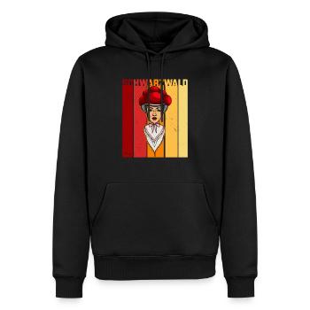 Schwarzwaldmädel Schwarzwald Rétro allemand - Sweat à capuche Premium bio Homme - noir - Devant - Nico (187cm)