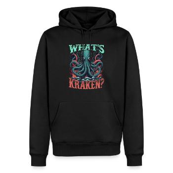 Kraken Legendary sea creature. - Men’s Premium Organic Hoodie - black - Front - Nico (187cm)
