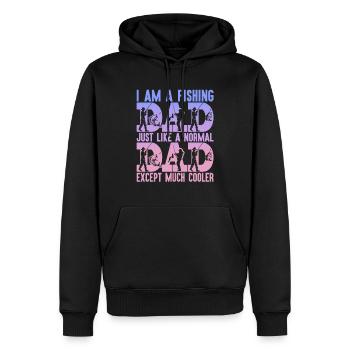 fisch, fisch, angeln, see, meer, angeln, fauna, exotisch - Männer Premium Bio Hoodie - Schwarz - Vorne - Nico (187cm)
