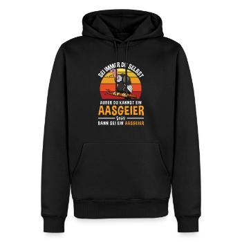 Greifvögel Vogelart Raubvogel Aasgeier - Männer Premium Bio Hoodie - Schwarz - Vorne - Nico (187cm)