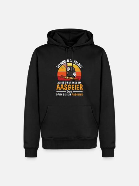 Greifvögel Vogelart Raubvogel Aasgeier - Männer Premium Bio Hoodie - Schwarz