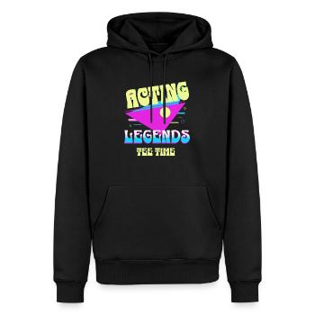 Films Films TV Rétro Vintage Cinéma Scène Agir - Sweat à capuche Premium bio Homme - noir - Devant - Nico (187cm)