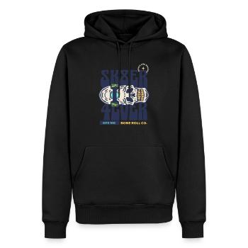 Skater für immer - Männer Premium Bio Hoodie - Schwarz - Vorne - Nico (187cm)