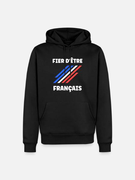 Ich bin Franzose - Männer Premium Bio Hoodie - Schwarz