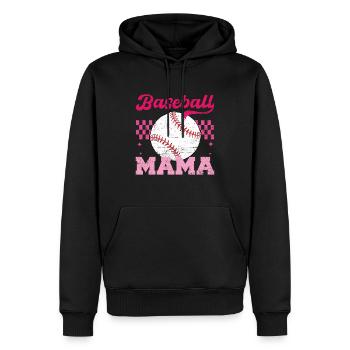 Baseball Mama Maman en détresse pour la fête des mères - Sweat à capuche Premium bio Homme - noir - Devant - Nico (187cm)